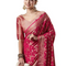 Women's Woven Design Leheriya Georgette Saree With Unstiched Blouse Piece