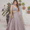 GREY HAND EMBROIDERY LEHNGA